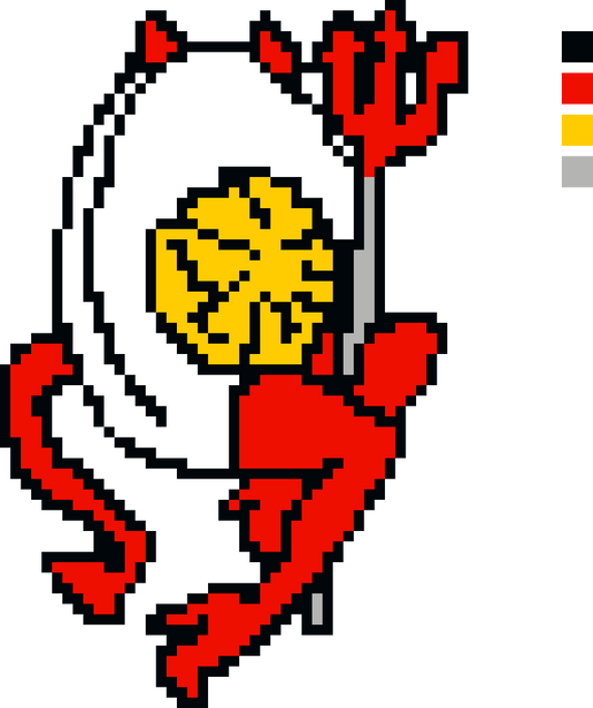 Devilish Egg Needlepoint Canvas Digital Download